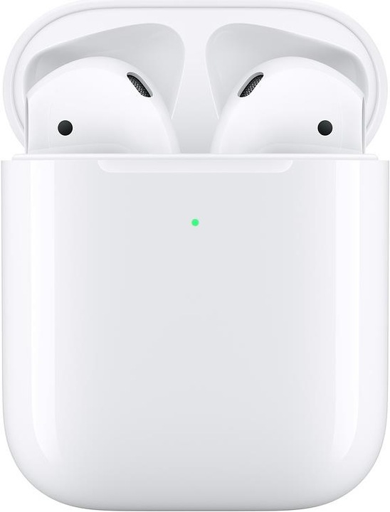 Produktbild Apple AirPods 2nd Gen. mit kabellosem Ladecase (2019) (keine Geräuschunterdrückung, 5 h, Kabellos)