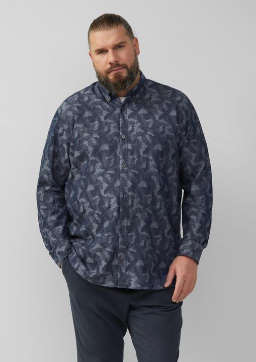 Immagine prodotto s.Oliver Hemd Regular Fit: Leichtes Jacquard-Hemd mit Button-Down-Kragen (3XL)