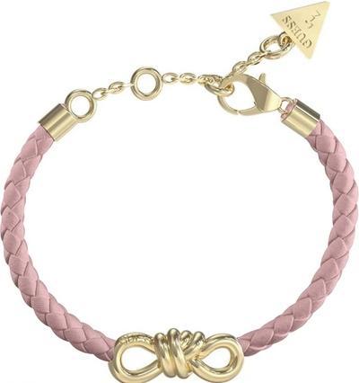 Produktbild Guess Stylish beige leather bracelet with bow JUBB04003JWYGBPT/U (Edelstahl)