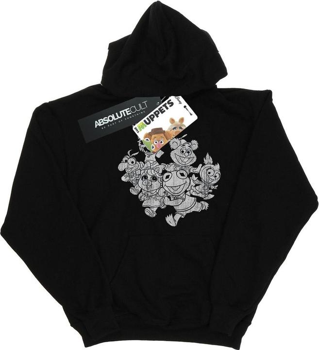 Actual product image Disney Mens The Muppets Muppet Babies Mono Group Hoodie (3XL)