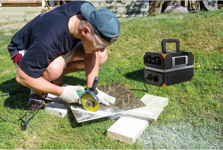 Produktbild Technaxx TX-202 Powerstation 20Ah Power Delivery Li-Ion Schwarz-Silber, Orange Outdoor (504 Wh, 6.25 kg)