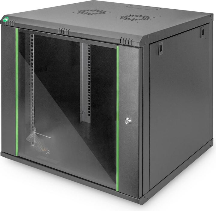 Immagine prodotto Digitus Alloggiamento a parete Serie Dynamic Basic - 600 x 600 mm (L x P) (9 HE, Rack da 19 pollici)