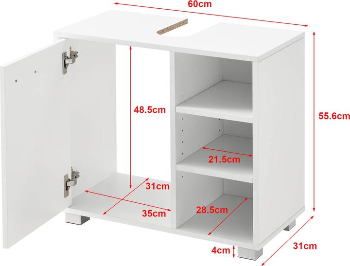 Produktbild En.Casa Narvik (60 x 31 x 55.5 cm)