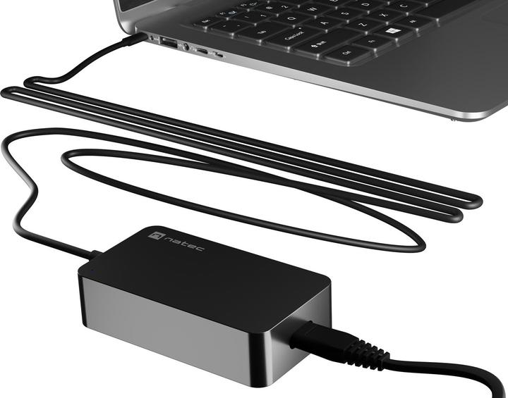 Actual product image Genesis Zasilacz do laptopa Natec GRAYLING USB-C (NZU-2033) (45 W)