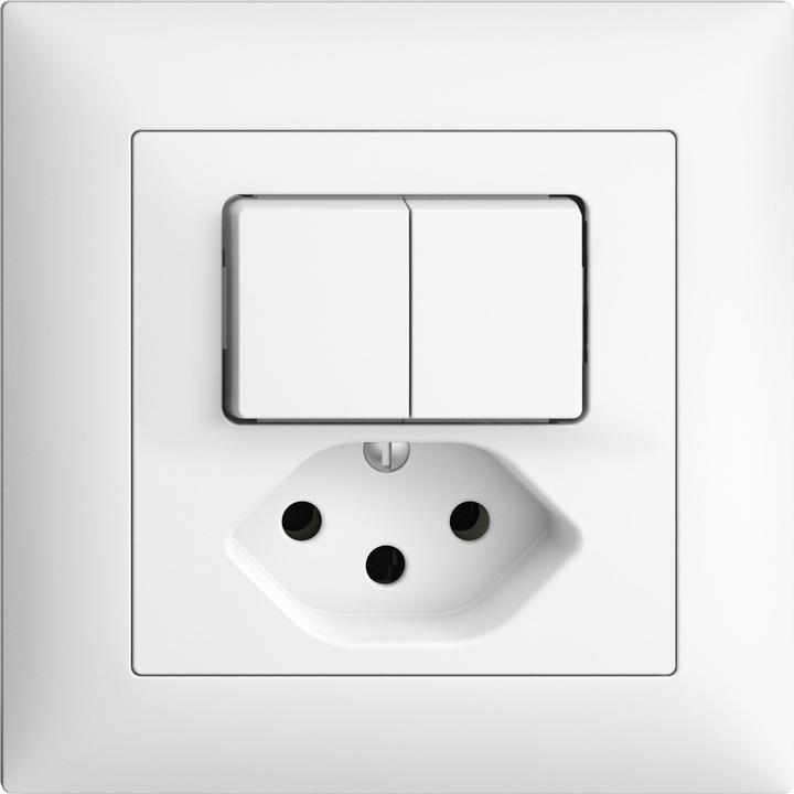 Image du produit Feller Interrupteur combiné UP SCH1/3+3/1p.//T13 ws