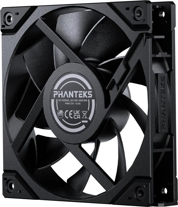 Produktbild Phanteks M25 Gen2 PWM Lüfter, 3er-Pack - 120mm, schwarz (120 mm, 3x)