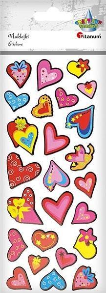 Produktbild Titanum 3D-Herzen aus Schaumstoff und Papier, Mix, 25 Stück.