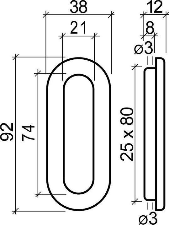 Immagine prodotto Mega Maniglie a conchiglia per porte scorrevoli 42.320