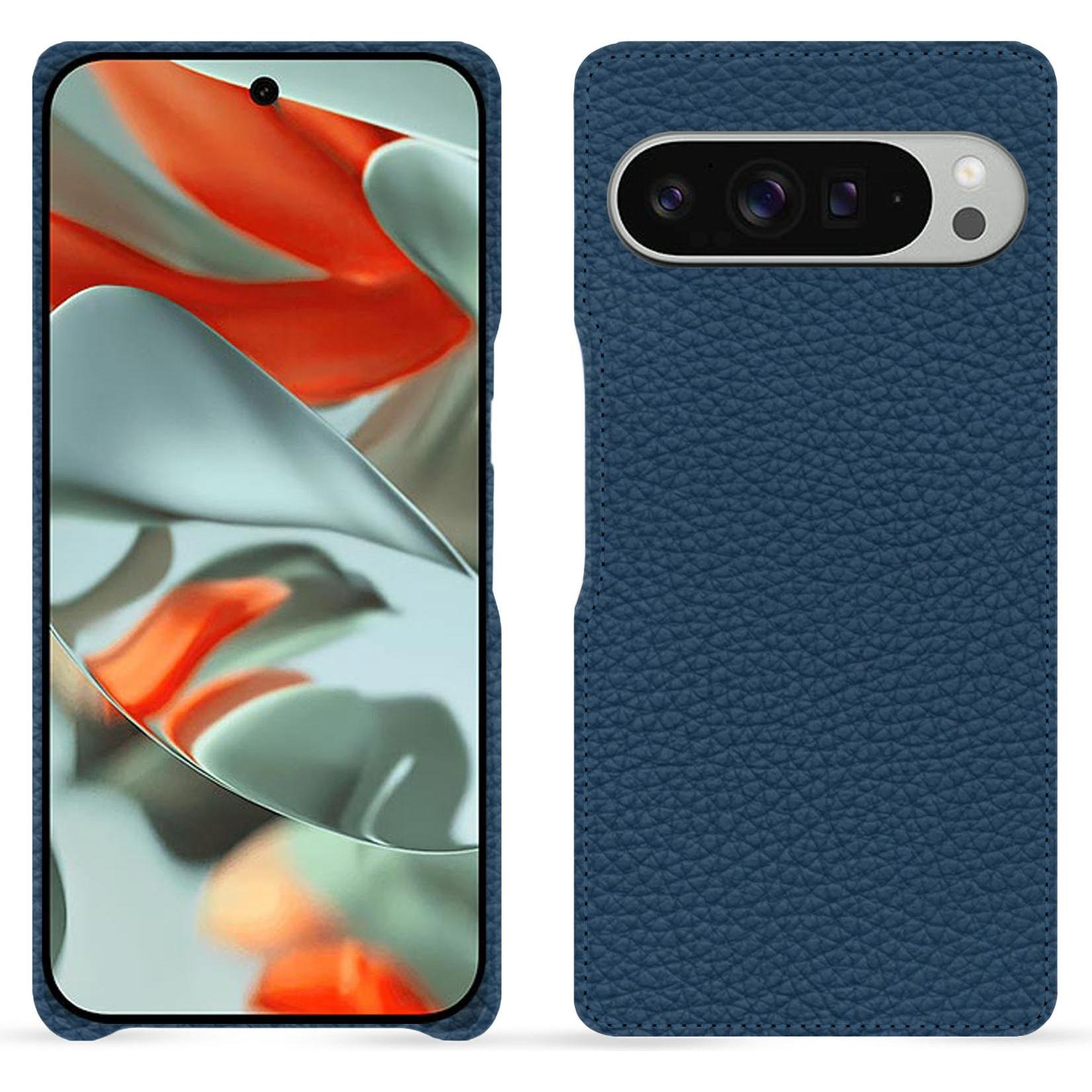 Noreve Lederschutzhülle (Google Pixel 9 Pro XL), Smartphone Hülle, Blau