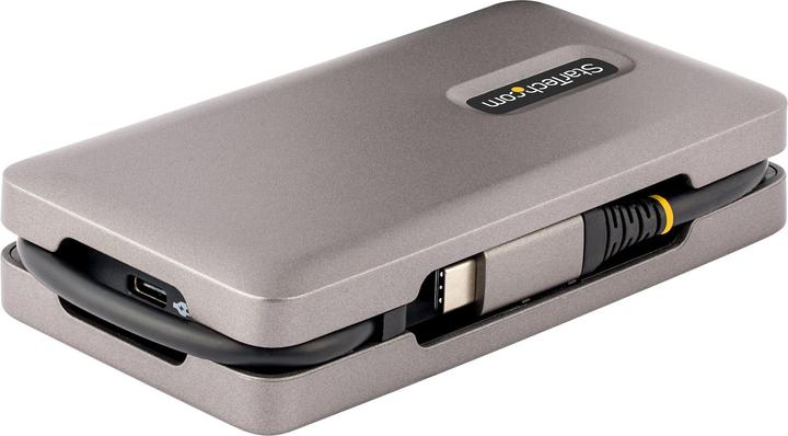 Produktbild StarTech com DKT31CH2CPD3, Cablato, USB 3.2 Gen 2 (3.1 Gen 2) Type-C, 100 W, 10,100,1000 Mbit/s, Gri (USB-A, 2 Ports)