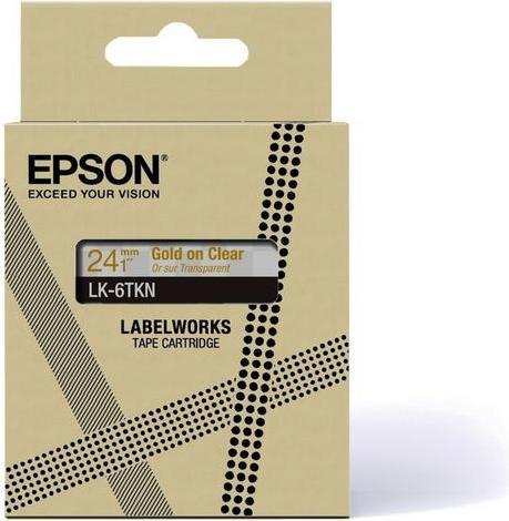 Produktbild Epson Metallic Clear/Gold 24mm LK-6TKN (2.40 cm, Transparent)