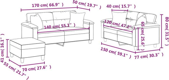 Produktbild vidaXL Giffer (2-Sitzer)