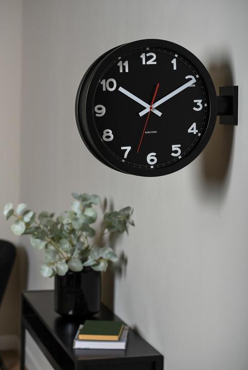Actual product image Karlsson Double-sided wall clock KA5966BK (38 cm)