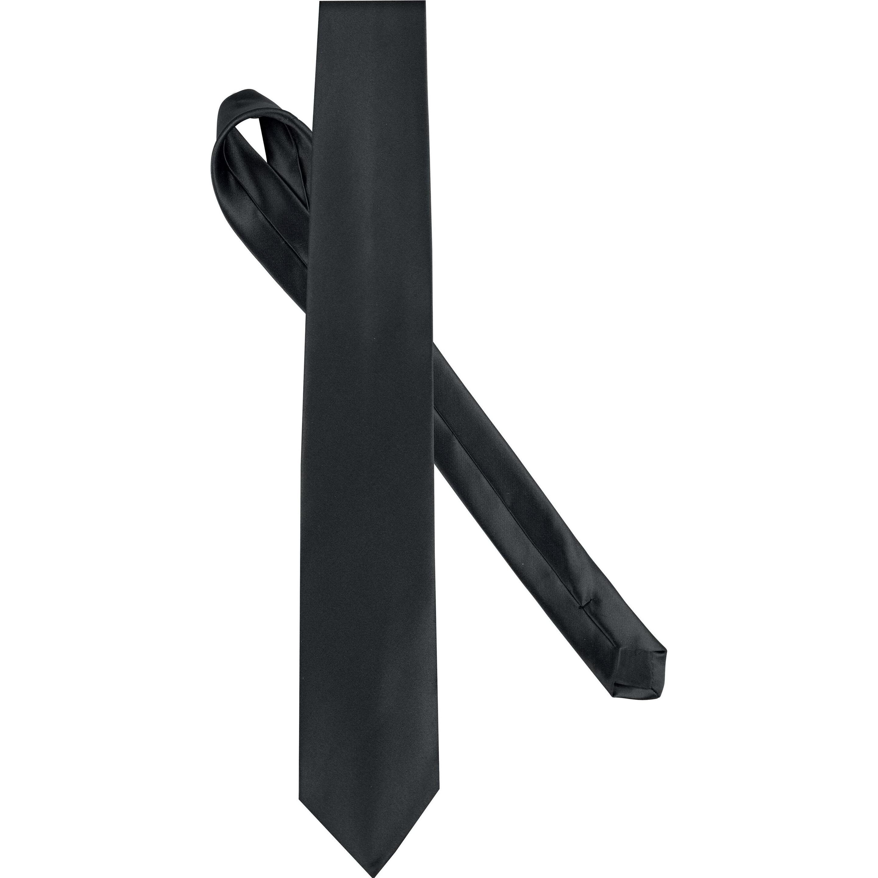 Kariban, Krawatte + Fliege, Satinée, Schwarz