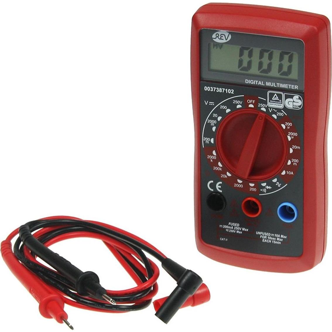REV, Multimeter, Vielfmessgerät digital rt Hand-Multimeter digital CAT III (CAT III)