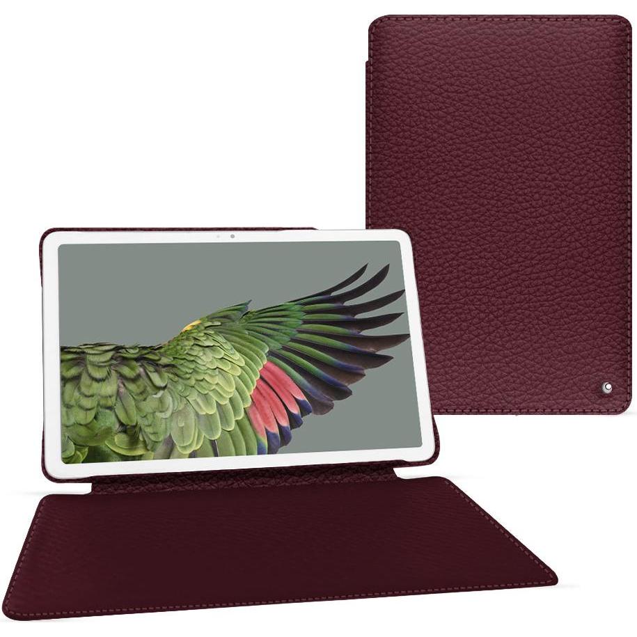 Noreve Lederschutzhülle horizontal (Google Pixel Tablet), Tablet Hülle, Violett