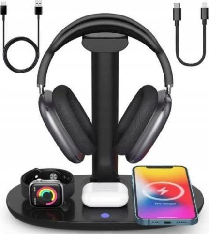 iLike 4in1 15W Wireless Magsafe Qi Charger Stand (15 W)