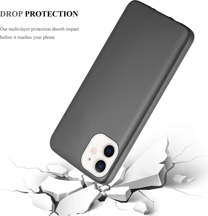 Produktbild Cadorabo TPU Matt Metallic Cover (Apple iPhone 12 mini)