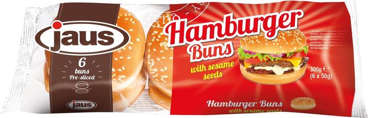 Jaus Pane Quotidiano Panini per hamburger Sesamo a fette 6 Pezzi (326 g)
