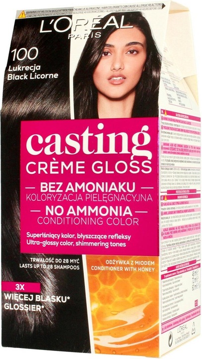 Produktbild L'Oréal Paris Casting Creme Gloss Cremefarbe Nr. 100 Lakritze 1op. (100 Lukrecja)
