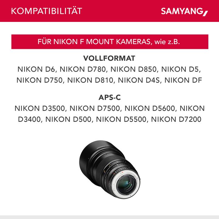 Actual product image Samyang 135mm f/2 ED UMC, Nikon F (Nikon F, full size)