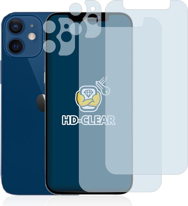 Produktbild BROTECT Schutzfolie Displayschutz Klar (2 Stk., Apple iPhone 12 mini)