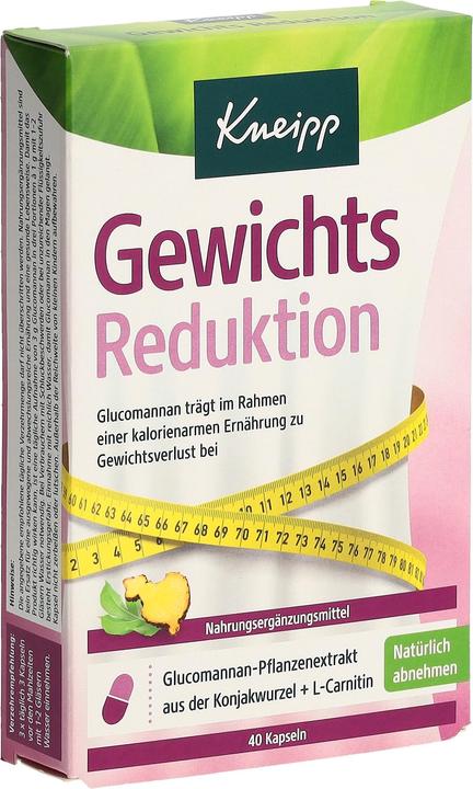 Actual product image Weight Reduction Capsules with Konjac Glucomannan, 40 Capsules (40 Piece, Capsules)