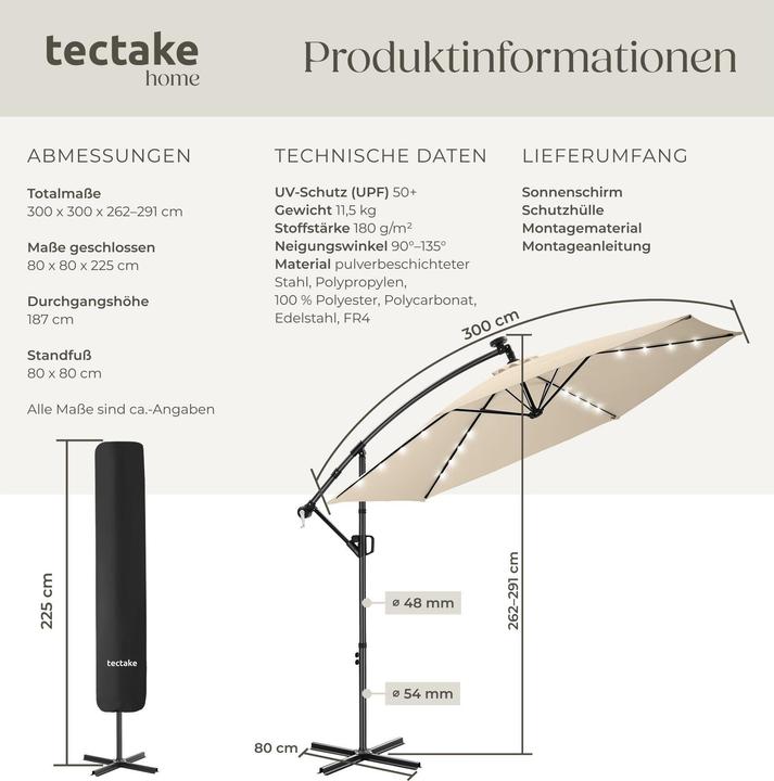 Produktbild tectake Artemis (3 m)
