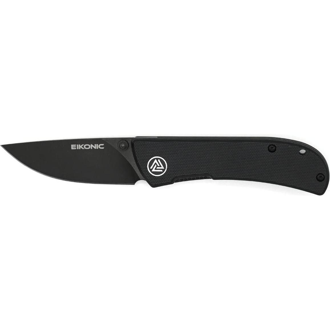 Eikonic Einhandmesser Fairwind, G10, schwarz, Küchenmesser, Schwarz