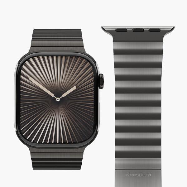 Produktbild Vonmählen Titan Gliederarmband Pro für Apple Watch 44/45/46/49mm, beige (Stainless Steel)