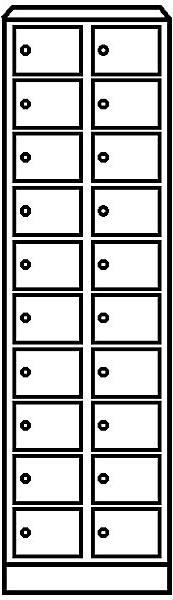 Produktbild Wolf Kleingefachschrank (60 cm, 185 cm)