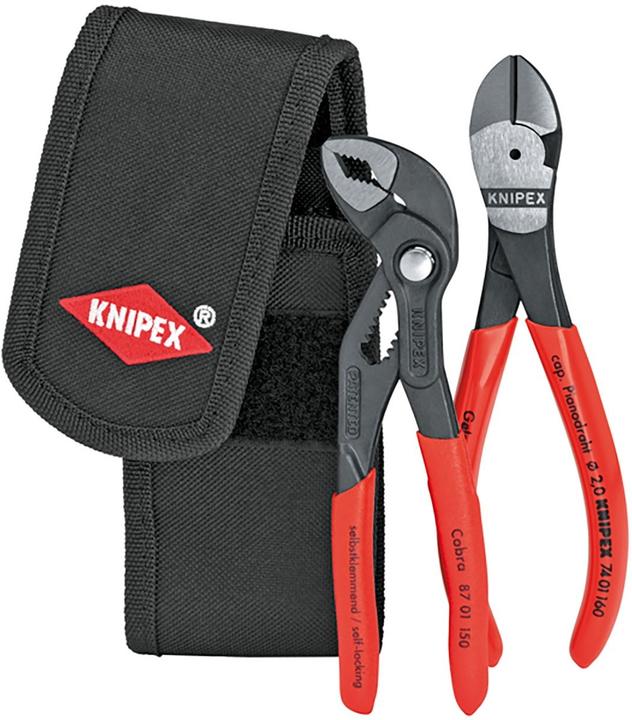 Productafbeelding Knipex Minitangset in gereedschapsgordeltasje 00 20 72 V02 (150 mm)