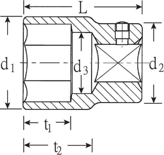 Actual product image Stahlwille 60 sockets 1 75 mm (75 mm)