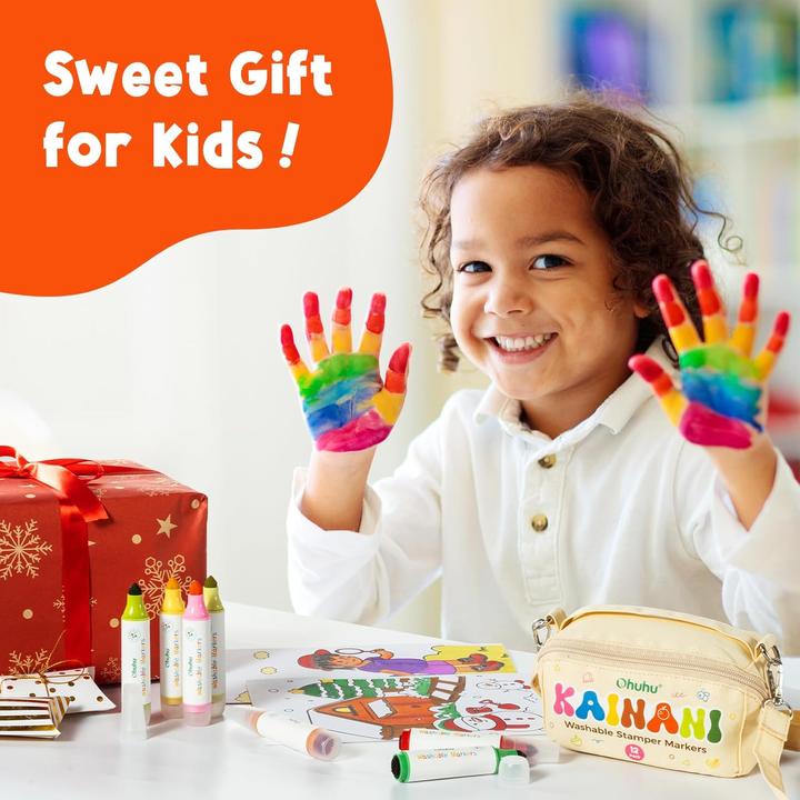 Actual product image Ohuhu Kainani Abwaschbare Marker für Kinder (12 Stk.) (12x)