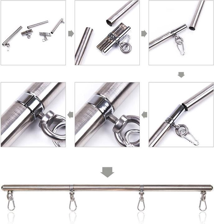 Produktbild Ohmama Fetish Abnehmbare Spreizung Metallstange 4 Haken