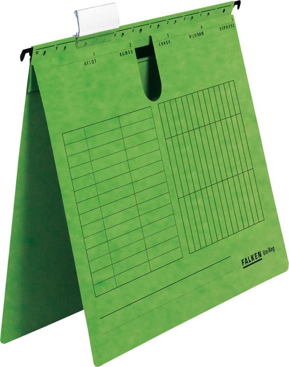 Falken 25 hanging files UNIREG cardboard green (A4, 25 x)