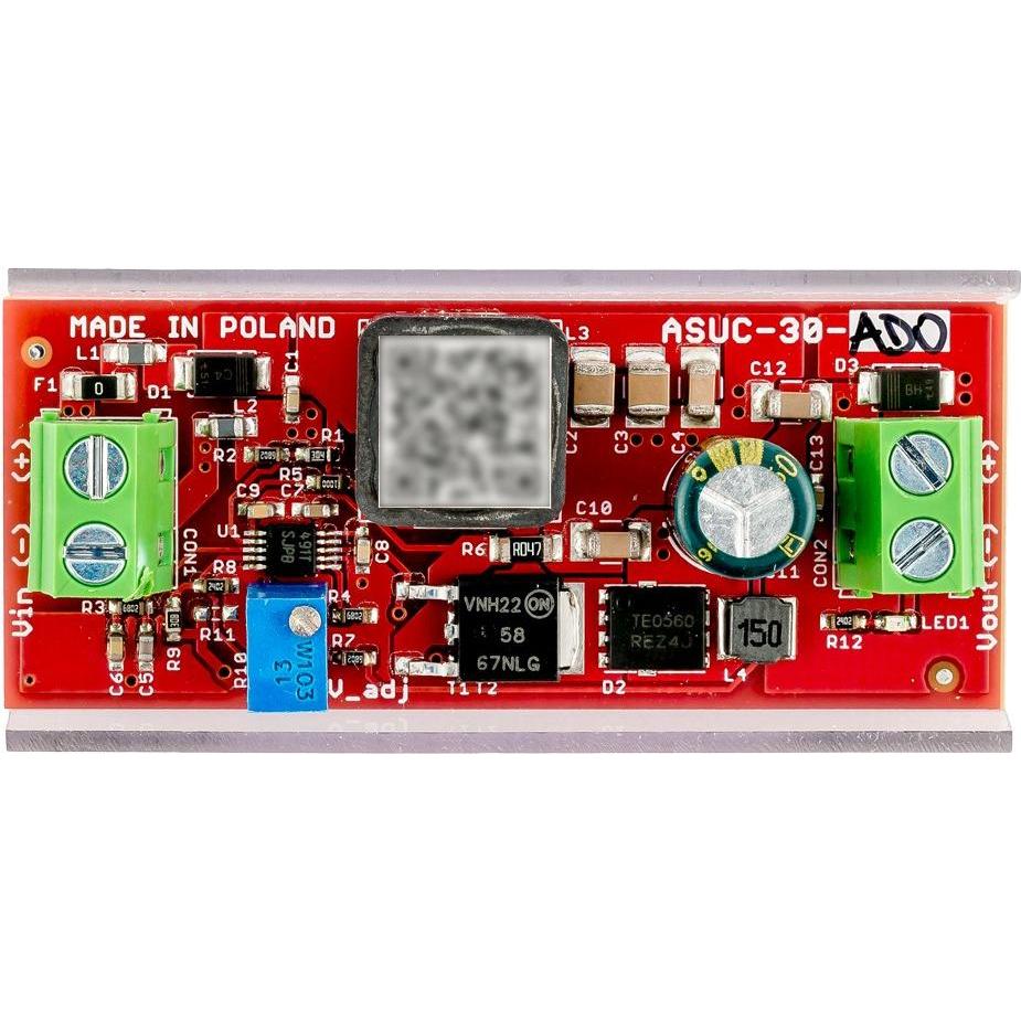 Atte, Convertitore di tensione, Einstellbarer Spannungsverstärker Wechselrichter 12...48V ASUC-30-AD0-OF