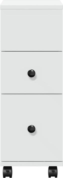 Actual product image vidaXL Narrow bathroom cabinet with castors