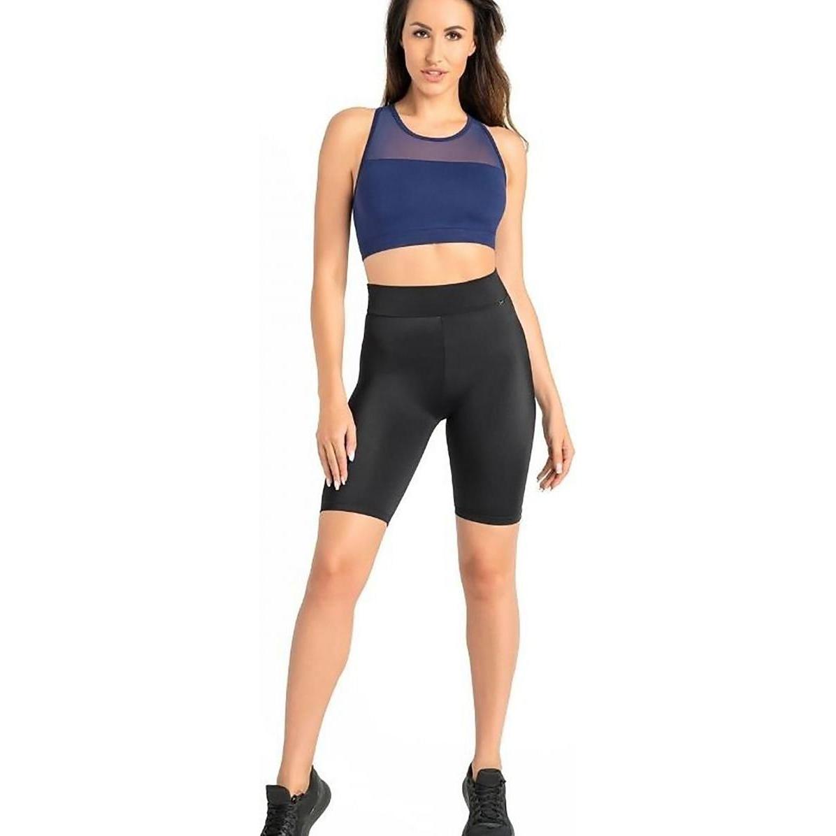 Teyli, Damen, Tights, Kurze Leggings (4XL), Schwarz, 4XL