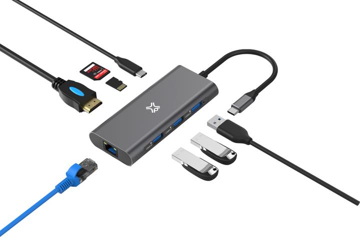 Immagine prodotto XtremeMac XWH-HUB8-13 (USB-C, 8 Porti)
