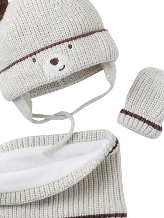 Immagine prodotto Vertbaudet Baby Set: Mütze mit Bärenohren, Snood und Fäustlinge (62/68)