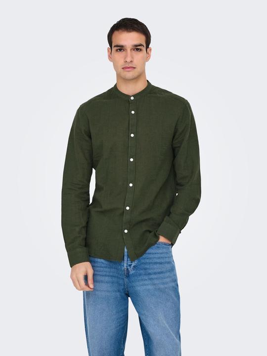 Produktbild Only & Sons Onscaiden Life Ls Solid Linen Mao Noos (XS)