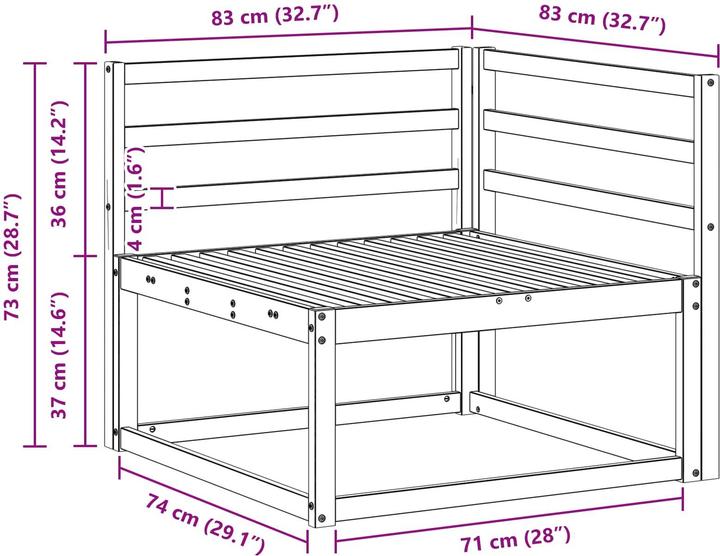 Produktbild vidaXL gartenmöbel