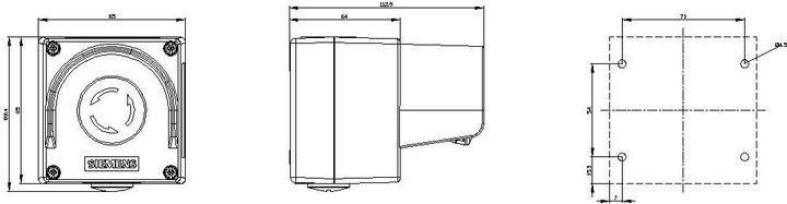 Actual product image Siemens Enclosure for command devices, 22mm