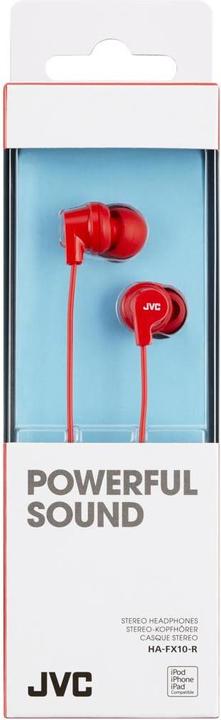 Actual product image JVC HA-FX10-R-E In ear (Cable)