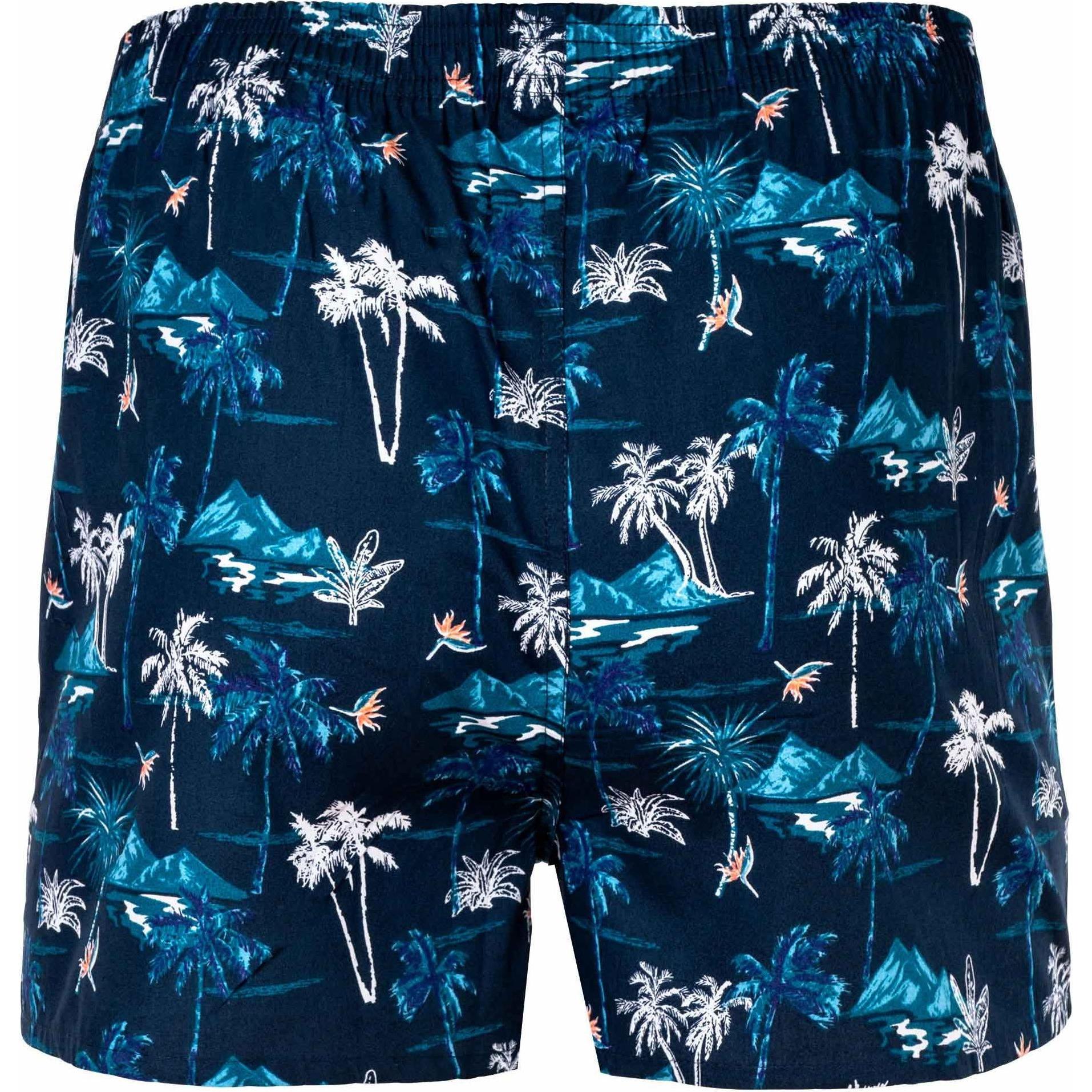 Thumbnail - Happy shorts, Herren, Unterhosen, Web-Boxershorts Casual Bequem sitzend, Blau, (M)