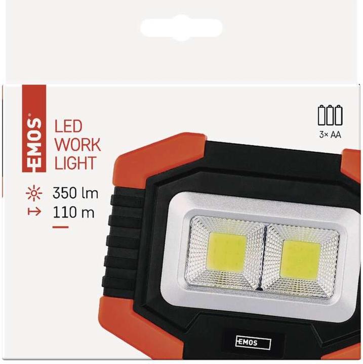 Actual product image Emos COB LED work light P4112, 350 lm, 3x AA (350 lm)