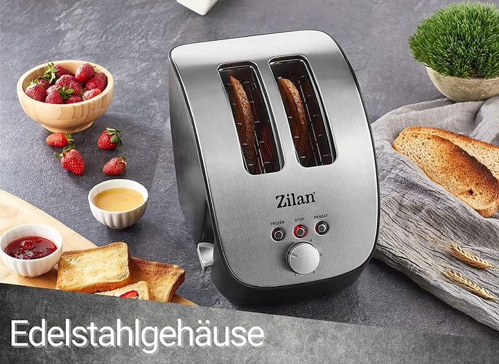 Actual product image Zilan Stainless steel toaster