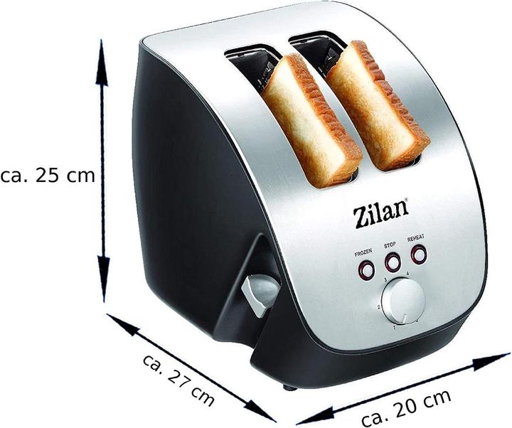 Actual product image Zilan Stainless steel toaster