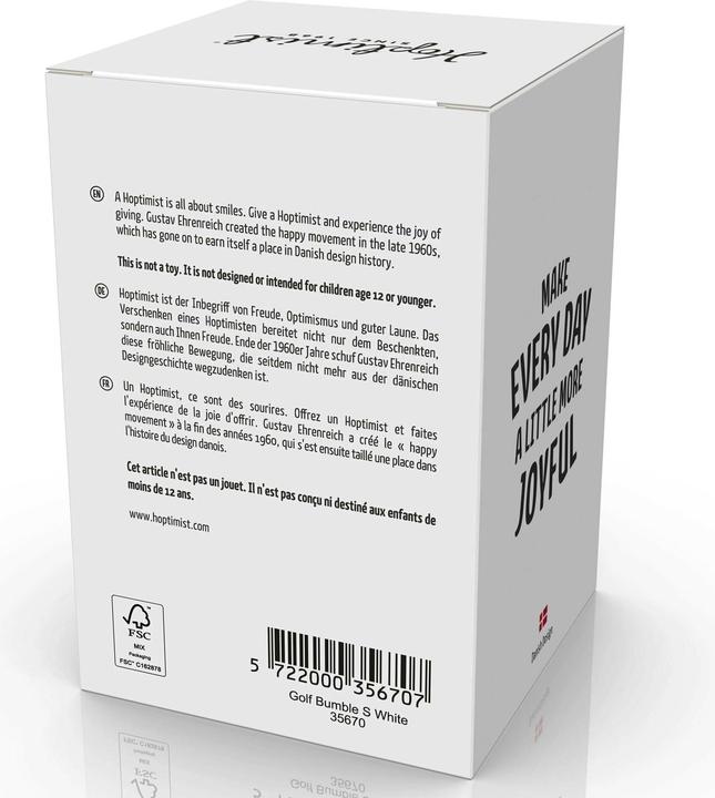 Produktbild Hoptimist Golf Bumble S White 8,5cm